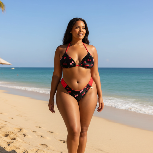 Cherry Print Bikini Set